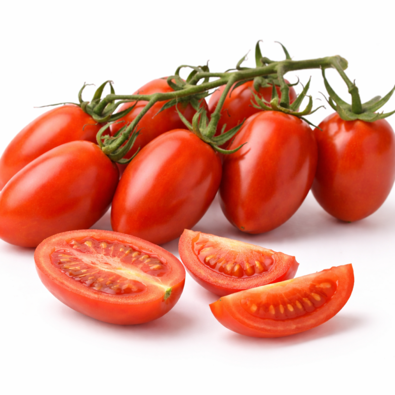 Rote Datterino Tomaten aus Sizilien – süß, aromatisch und frisch geerntet